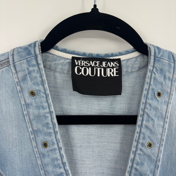 Versace Jeans Couture Blue Denim Buckle Dress - Picture 6 of 11